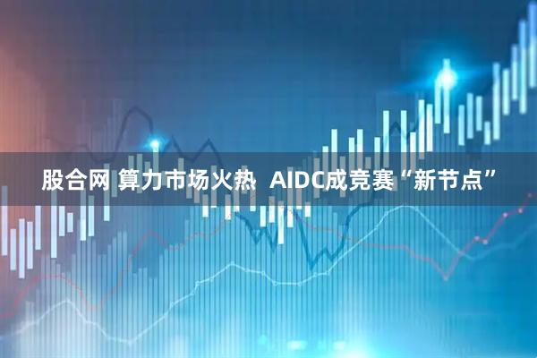 股合网 算力市场火热  AIDC成竞赛“新节点”